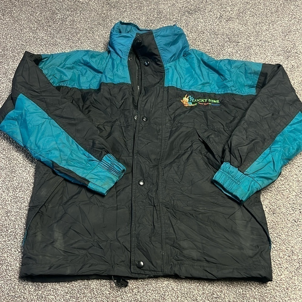 Lucky Star New York to Boston Bus Line Jacket Sz Small
